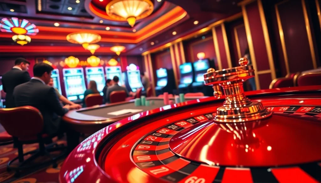 Experience the thrill of Nhà cái BIGBET88 with exciting casino games, vibrant roulette wheels, and lively poker tables.