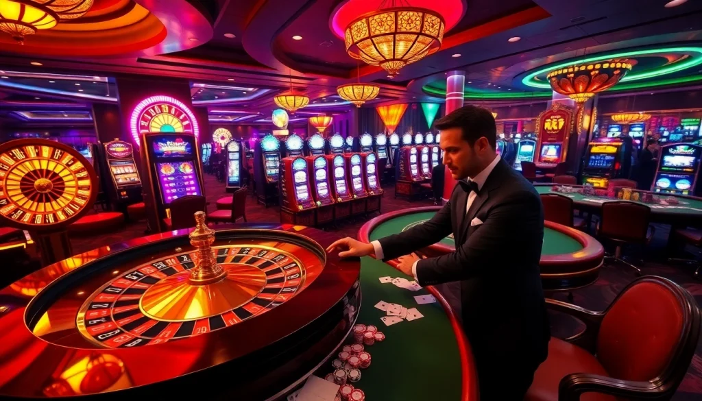 Experience the thrilling atmosphere of nhà cái 9WIN with vibrant casino games and engaging gameplay.